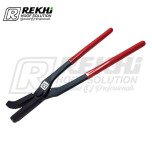 Farrier Nail Clinchers 12"- Red Plastic Coated Reins  ( Black )