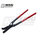 Farrier Nail Clinchers 12"- Red Plastic Coated Reins  ( Black )