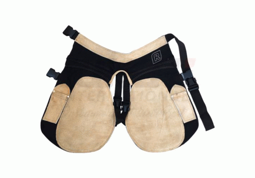 Farrier Apron / Chaps 59CM with Genuine Leather & Canvas and Breathable Mesh Inner Lining