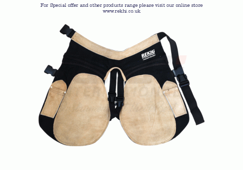 Farrier Foam Padded Suede Leather & Canvas  Chaps / Apron  59cm