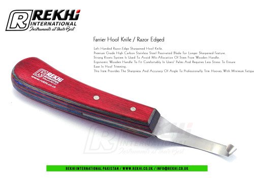 Farrier Hoof Knife ( Left ) Razor Edge