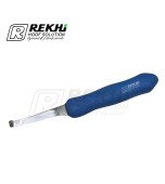 Cow and Cattle Hoof Knife EXPERT-GRIP-2K Right-short Narrow Blade of High Alloyed Carbon Stainless steel /Plastic Blue Handle