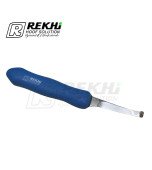 Cow and Cattle Hoof Knife EXPERT-GRIP-2K Left-short Narrow Blade of High Alloyed Carbon Stainless steel /Plastic Blue Handle