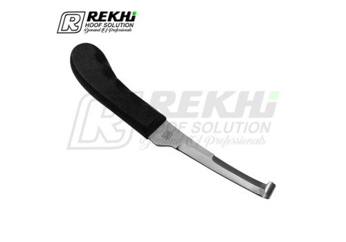 Cow and Cattle Hoof Knife Standard Sharped Narrow Left Double Ended (Plastic Handle)