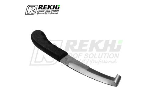 Cow and Cattle Hoof Knife Standard Sharped Wide Left Double Ended (Plastic Handle)