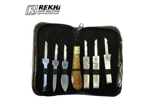 Farrier Hoof Knife Wallet Set / 6pcs Adjustable Hoof Knife Set