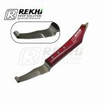 Farrier Hoof Knife Curved Razor Edged ( With Brass Horseshoeing Topper- Right Handed ) 