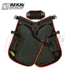 Farrier Apron - Chaps - 65CM -  Vegan LEATHER and Canvas ( With Breathable Air Mesh Lining )