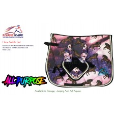 Horse Saddle Pad Sublimated with Ear Bonnet ( All Purpose )