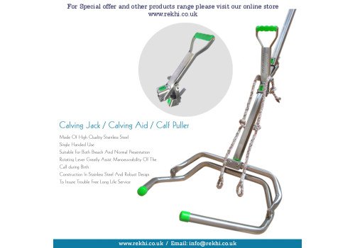 Calf Puller 180cm, Calving Jack Aid, Stainless Steel, Heavy Duty,Premium Quality